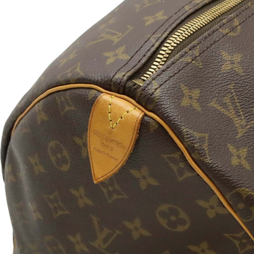 LOUIS VUITTON Authentic Brown Monogram Keepall 55 Boston Bag - Picture 9 of 9